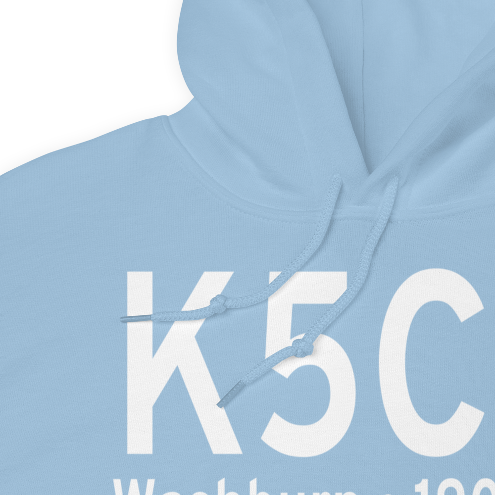 Washburn Municipal Airport (K5C8) ICAO Hoodie Sweatshirt 