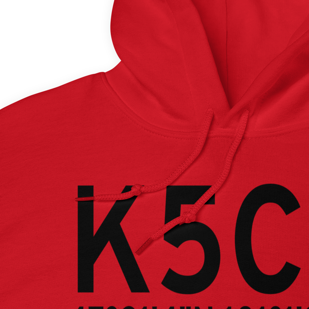 Washburn Municipal Airport (K5C8) ICAO Hoodie Sweatshirt 