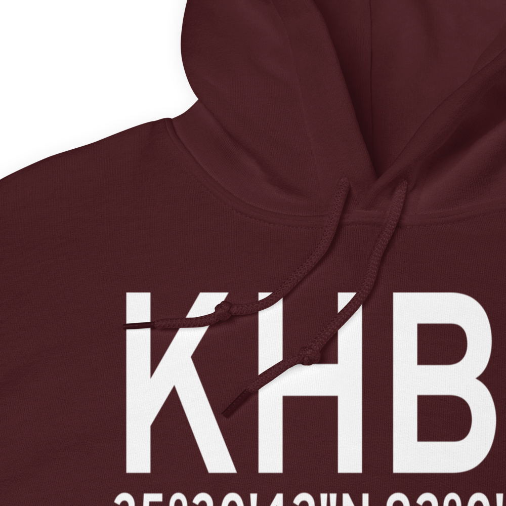 Heber Springs Municipal Airport (KHBZ) ICAO Hoodie Sweatshirt 