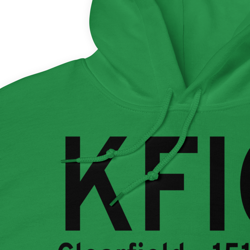 Clearfield Lawrence Airport (KFIG) ICAO Hoodie Sweatshirt 