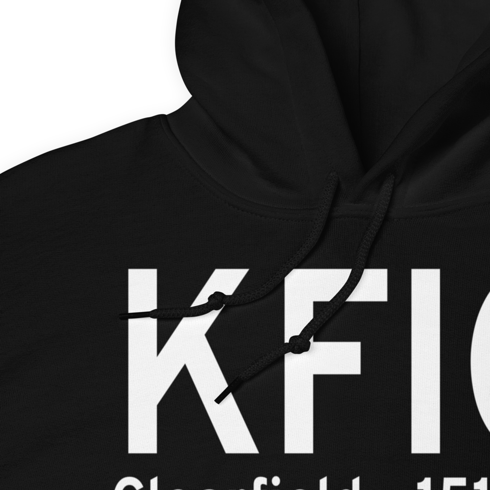Clearfield Lawrence Airport (KFIG) ICAO Hoodie Sweatshirt 