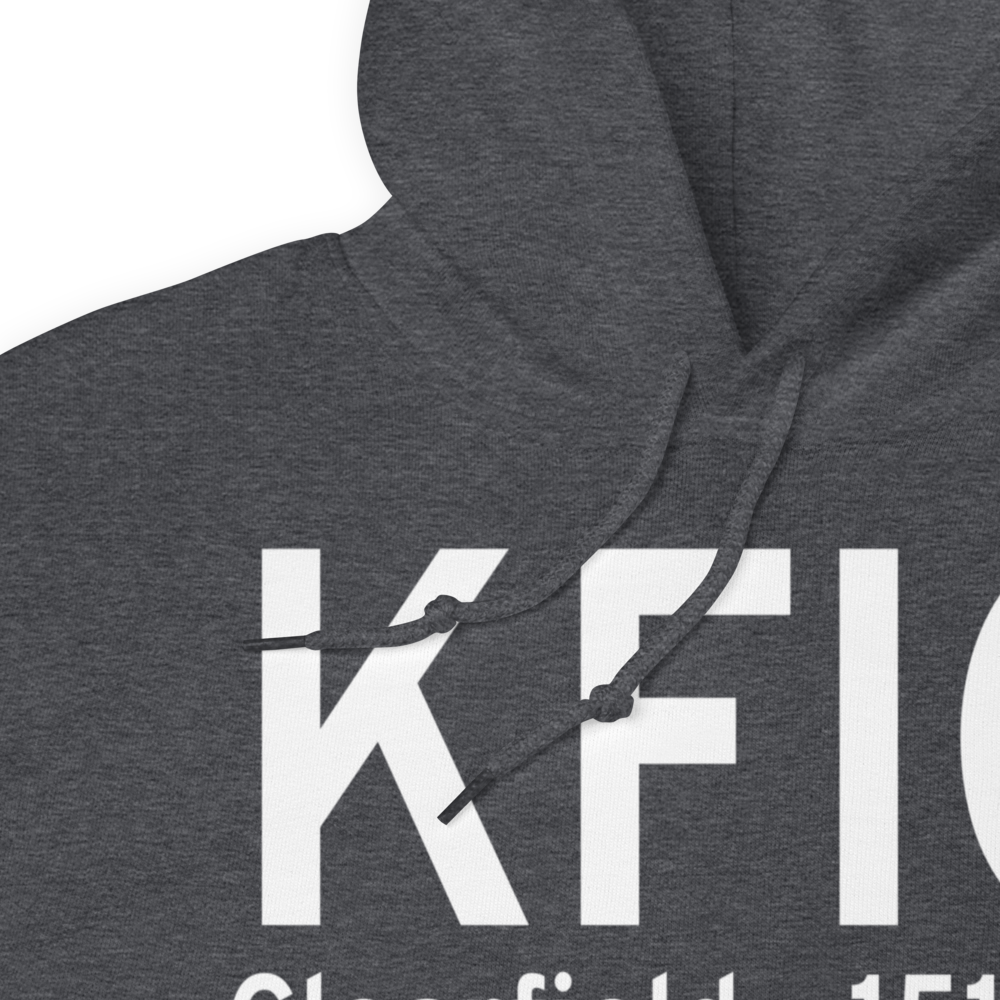 Clearfield Lawrence Airport (KFIG) ICAO Hoodie Sweatshirt 