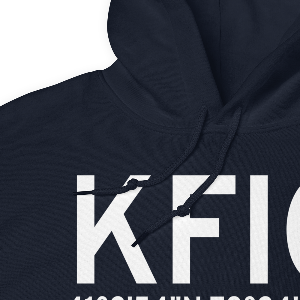 Clearfield Lawrence Airport (KFIG) ICAO Hoodie Sweatshirt 