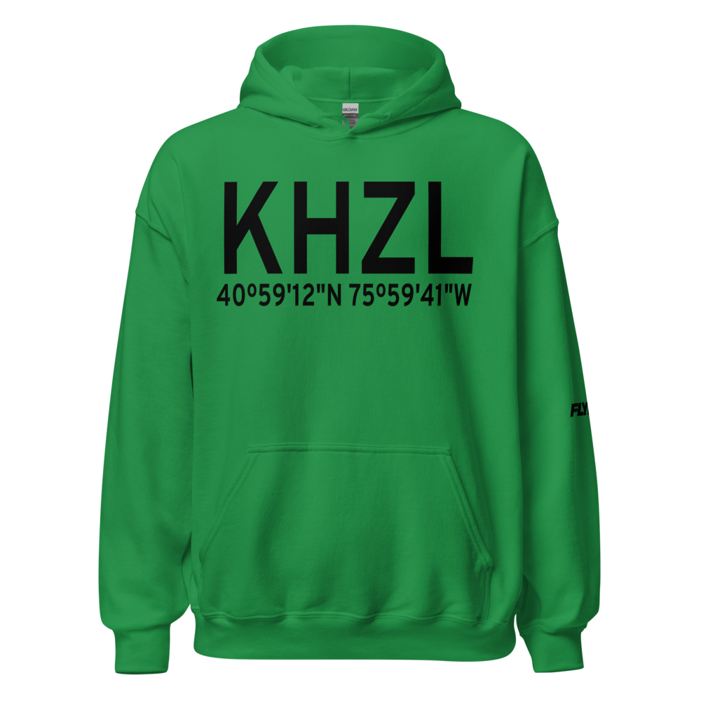 Hazleton Municipal Airport (KHZL) ICAO Hoodie Sweatshirt 