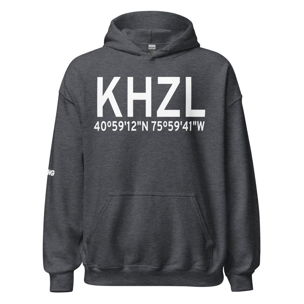 Hazleton Municipal Airport (KHZL) ICAO Hoodie Sweatshirt 