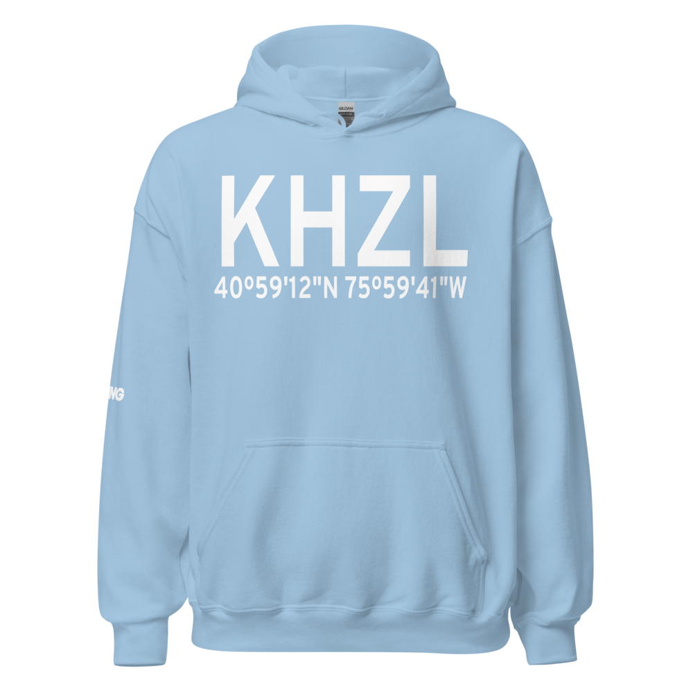 Hazleton Municipal Airport (KHZL) ICAO Hoodie Sweatshirt 