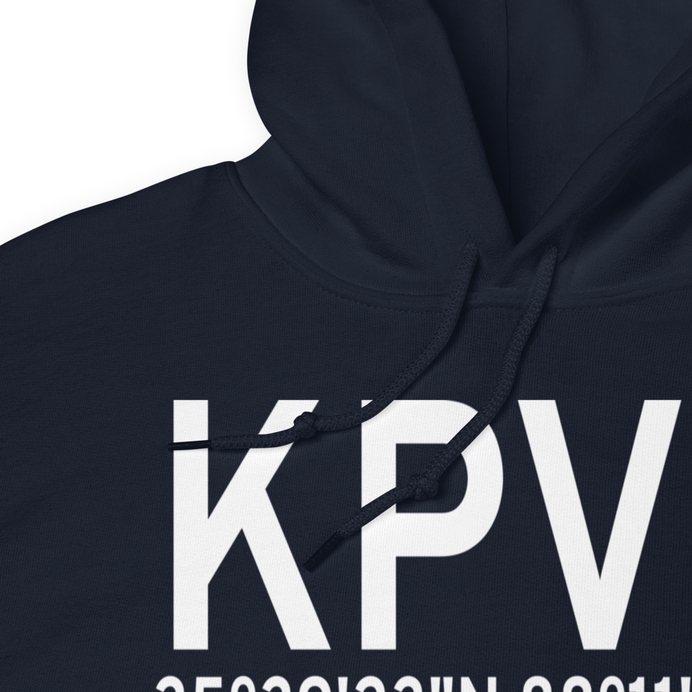 Beech River Regional Airport (KPVE) ICAO Hoodie Sweatshirt 