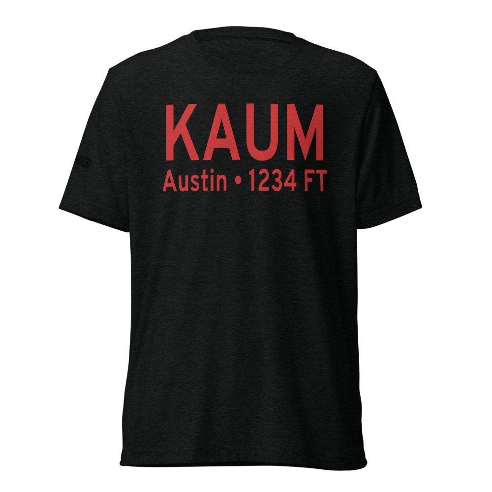 Austin Municipal Airport (KAUM) ICAO Tri-blend T-Shirt 
