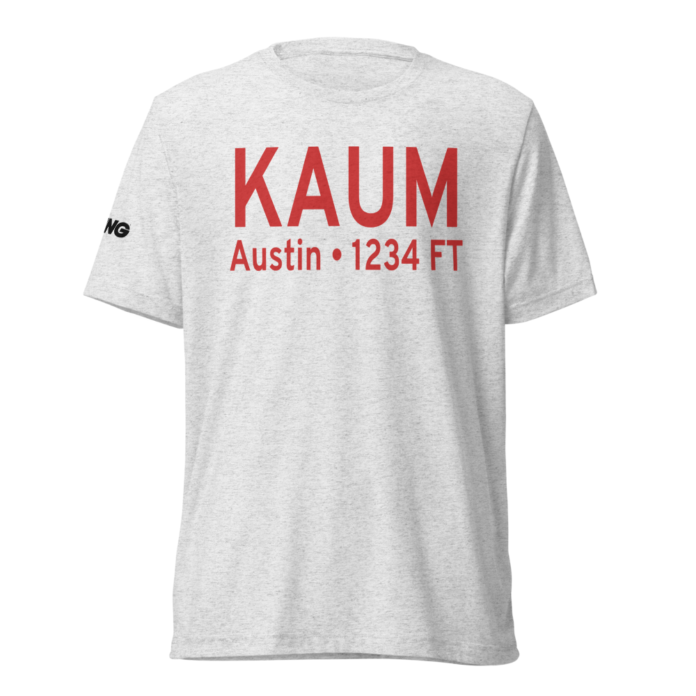 Austin Municipal Airport (KAUM) ICAO Tri-blend T-Shirt 