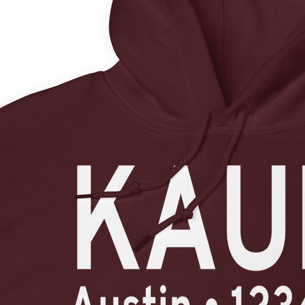 Austin Municipal Airport (KAUM) ICAO Hoodie Sweatshirt 