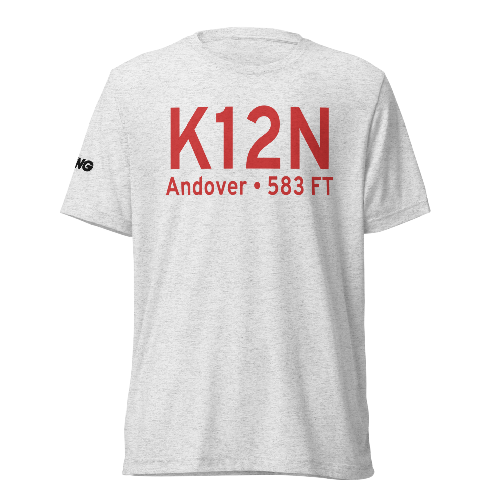 Aeroflex-Andover Airport (K12N) ICAO Tri-blend T-Shirt 