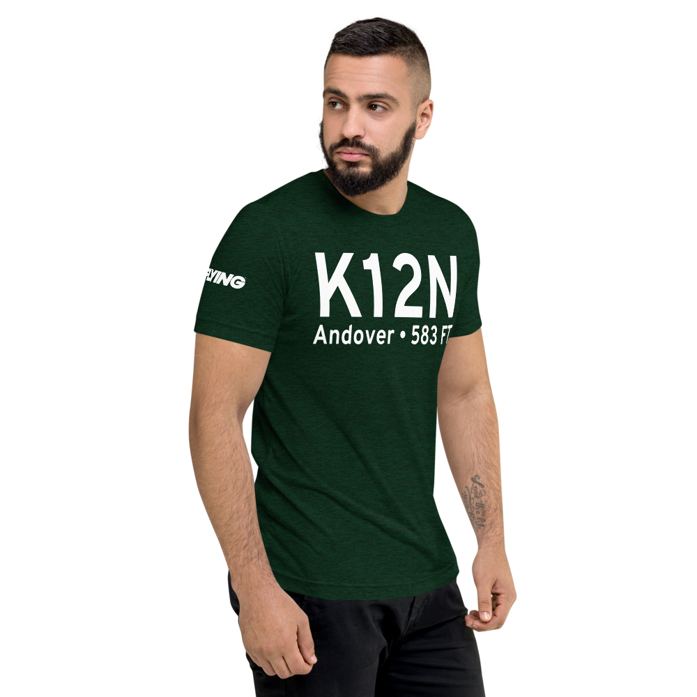 Aeroflex-Andover Airport (K12N) ICAO Tri-blend T-Shirt 