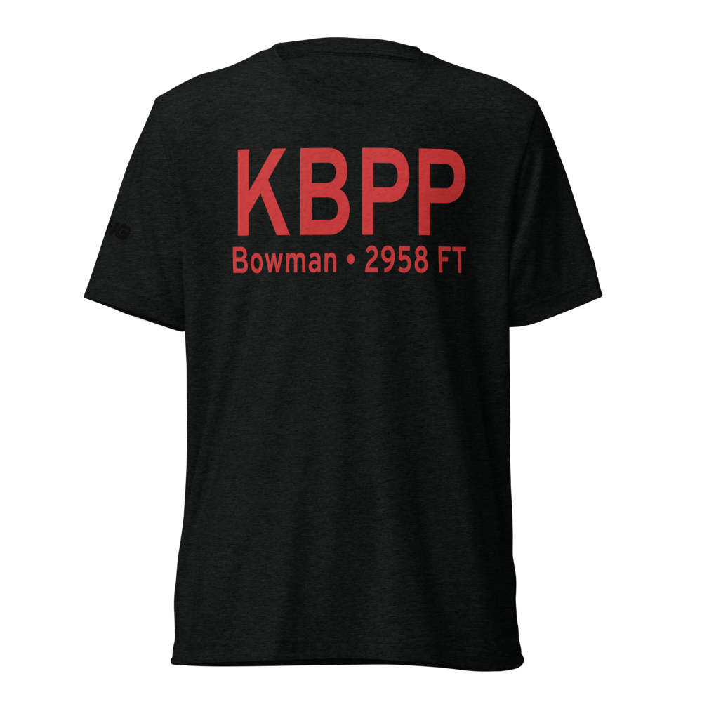Bowman Municipal Airport (KBPP) ICAO Tri-blend T-Shirt 