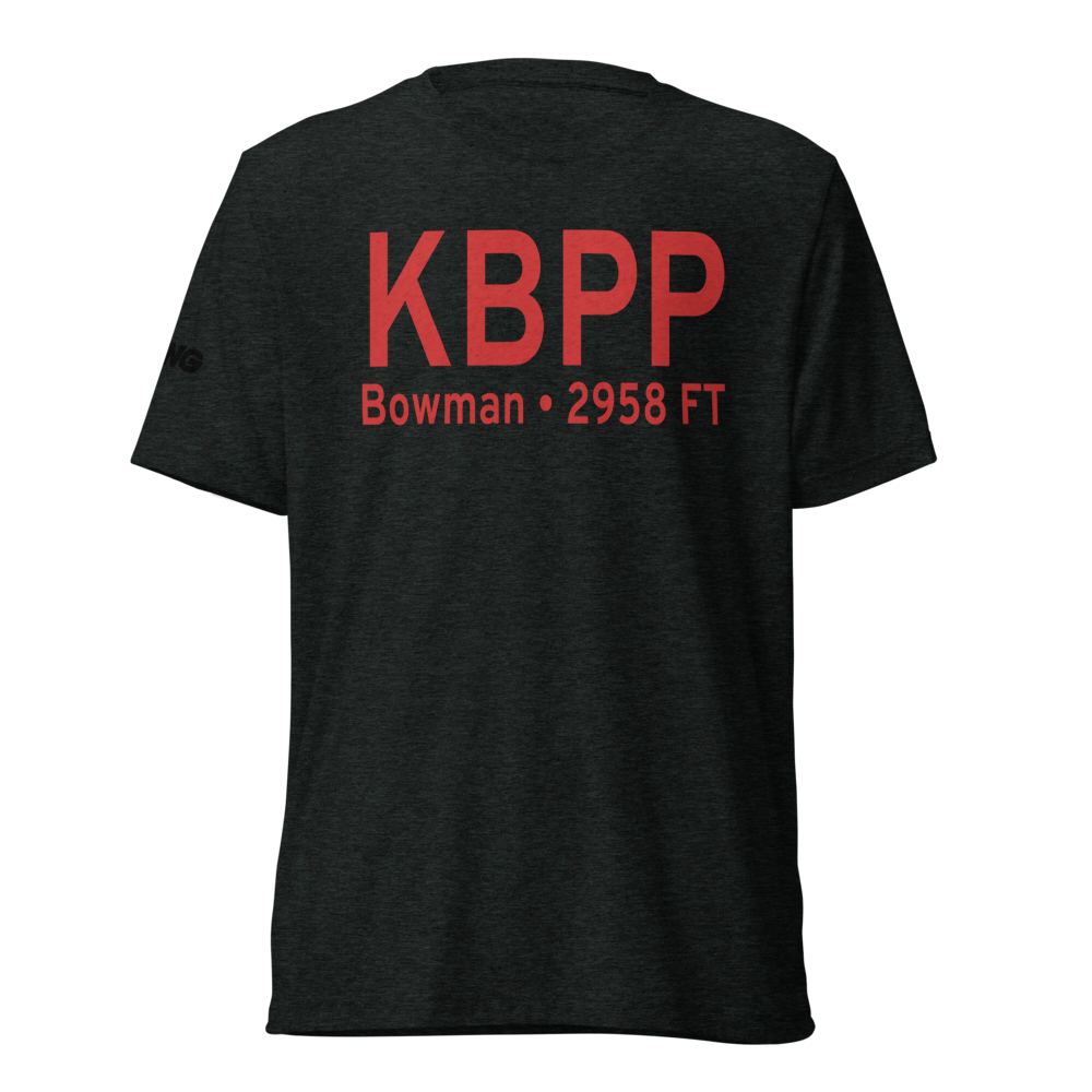 Bowman Municipal Airport (KBPP) ICAO Tri-blend T-Shirt 
