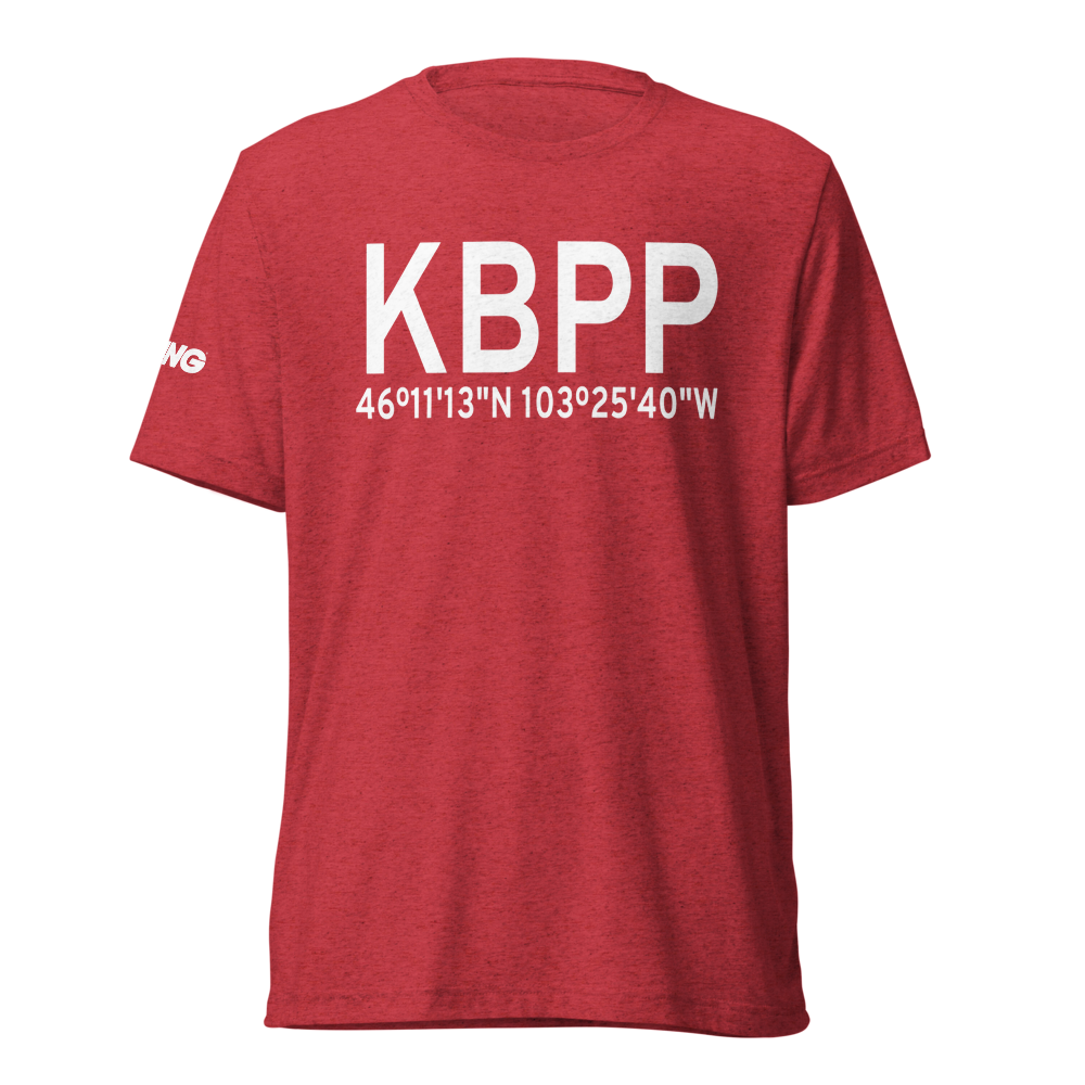Bowman Municipal Airport (KBPP) ICAO Tri-blend T-Shirt 