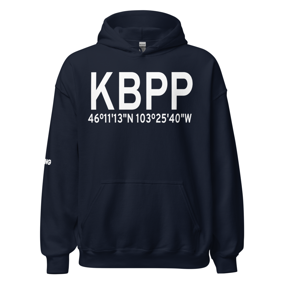 Bowman Municipal Airport (KBPP) ICAO Hoodie Sweatshirt 