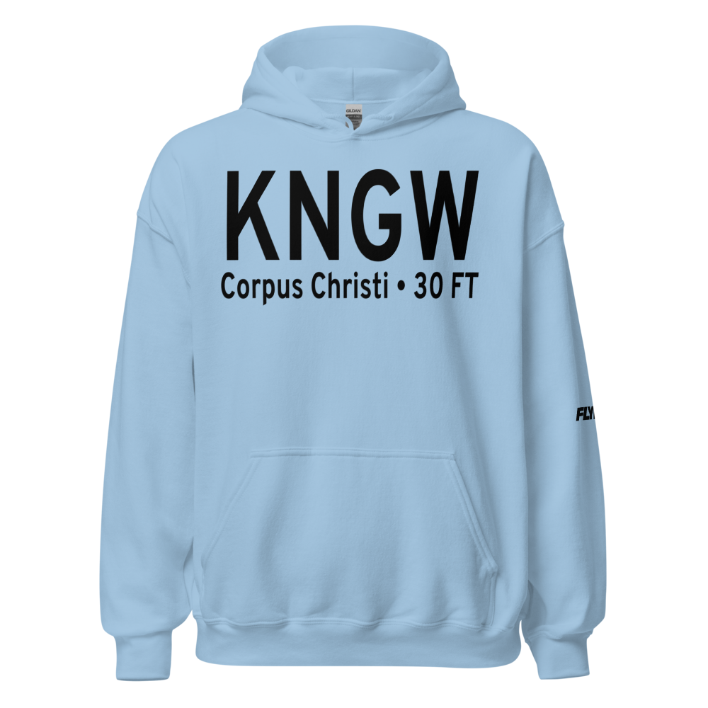 Cabaniss Field Nolf Airport (KNGW) ICAO Hoodie Sweatshirt 