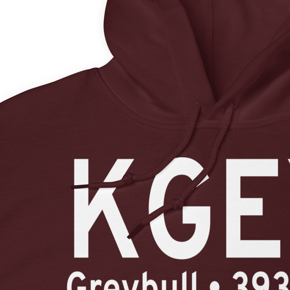 South Big Horn County Airport (KGEY) ICAO Hoodie Sweatshirt 