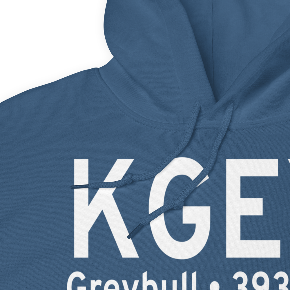 South Big Horn County Airport (KGEY) ICAO Hoodie Sweatshirt 