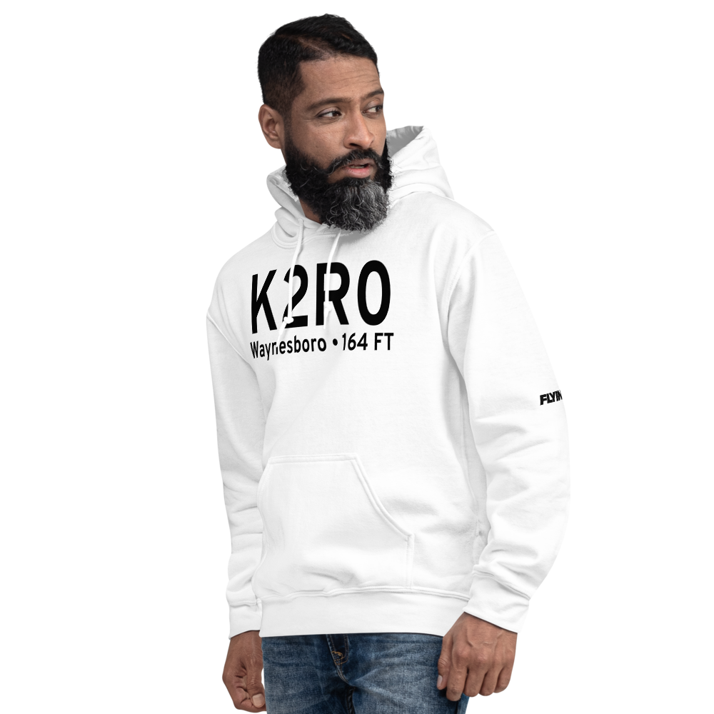 Waynesboro Municipal Airport (K2R0) ICAO Hoodie Sweatshirt 