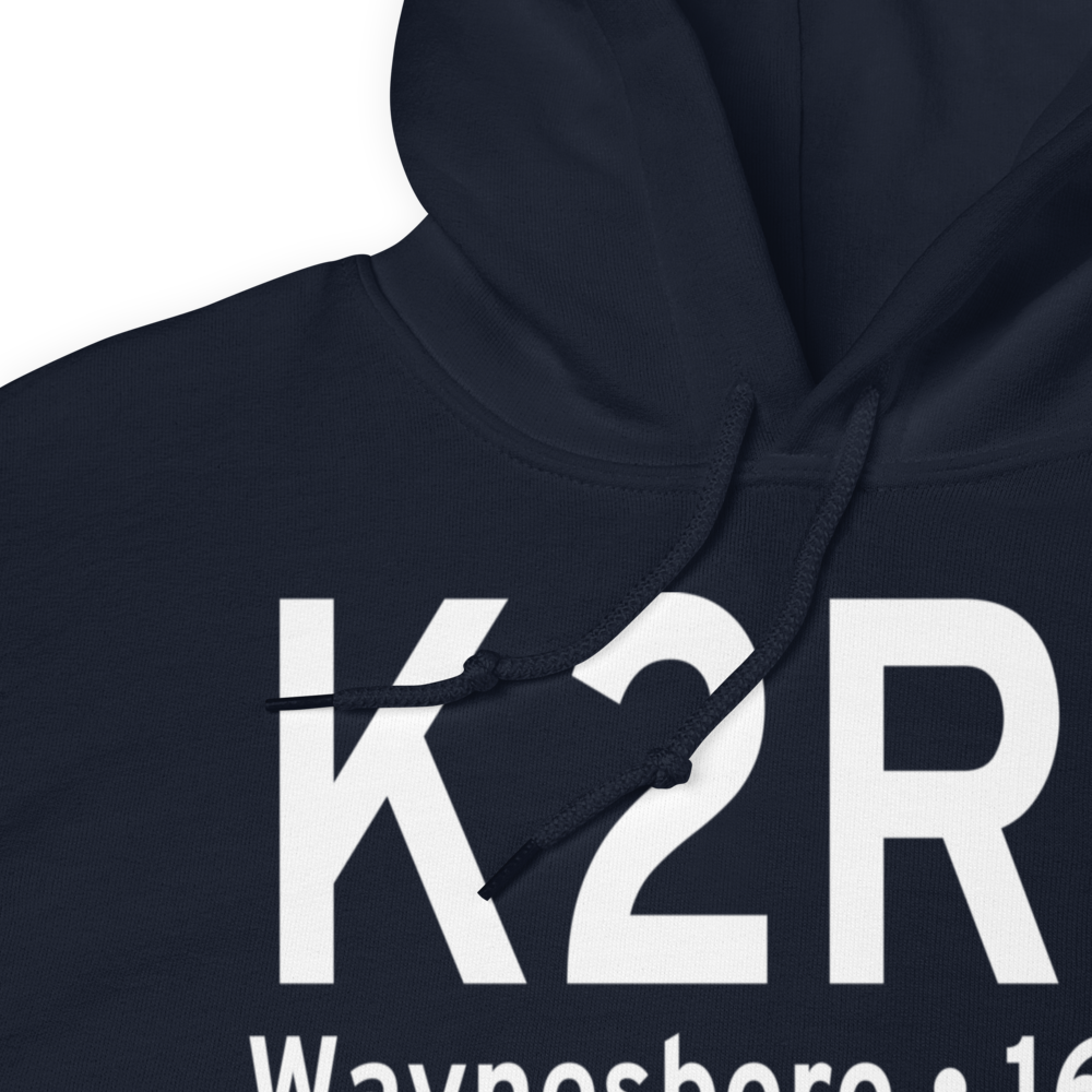 Waynesboro Municipal Airport (K2R0) ICAO Hoodie Sweatshirt 