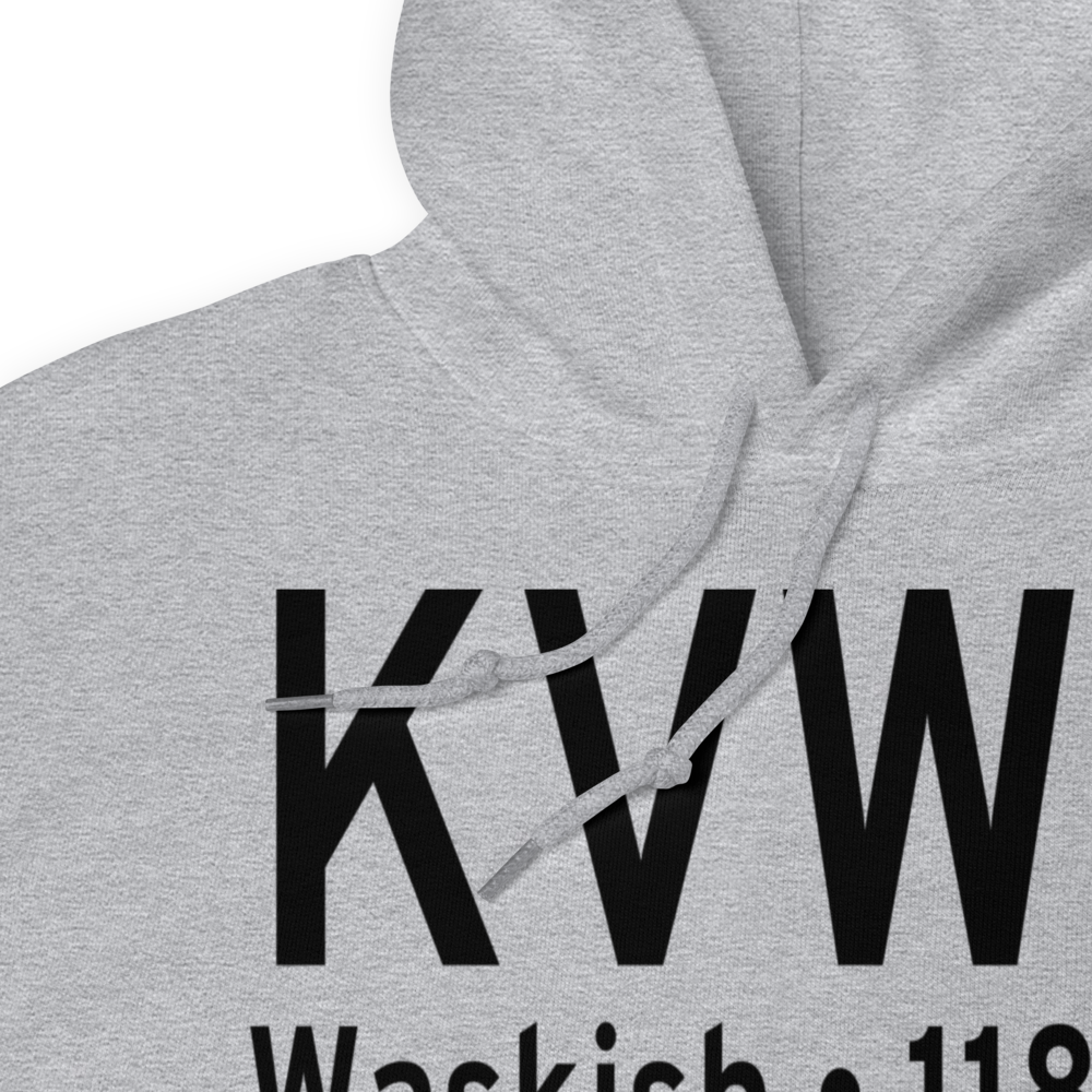 Waskish Municipal Airport (KVWU) ICAO Hoodie Sweatshirt 