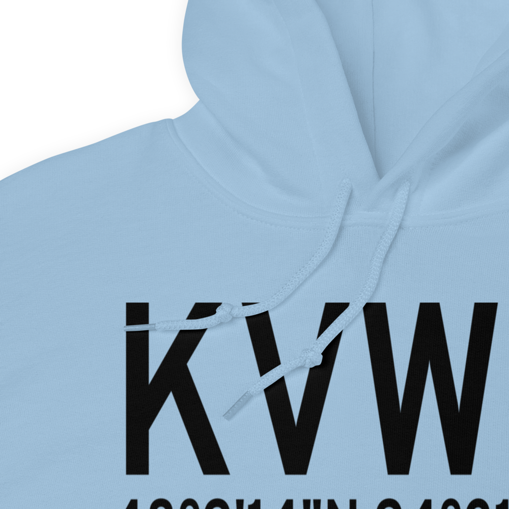 Waskish Municipal Airport (KVWU) ICAO Hoodie Sweatshirt 