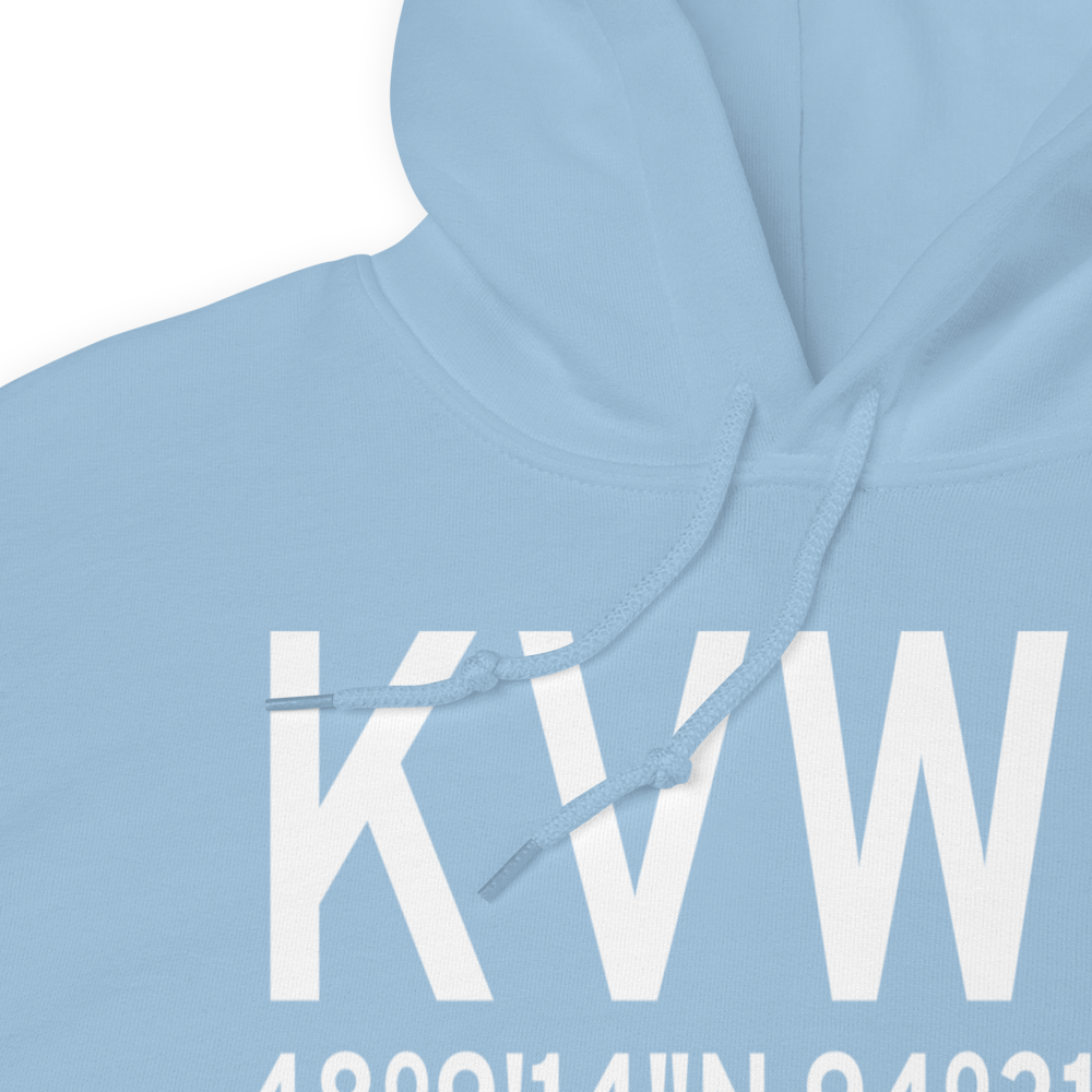 Waskish Municipal Airport (KVWU) ICAO Hoodie Sweatshirt 