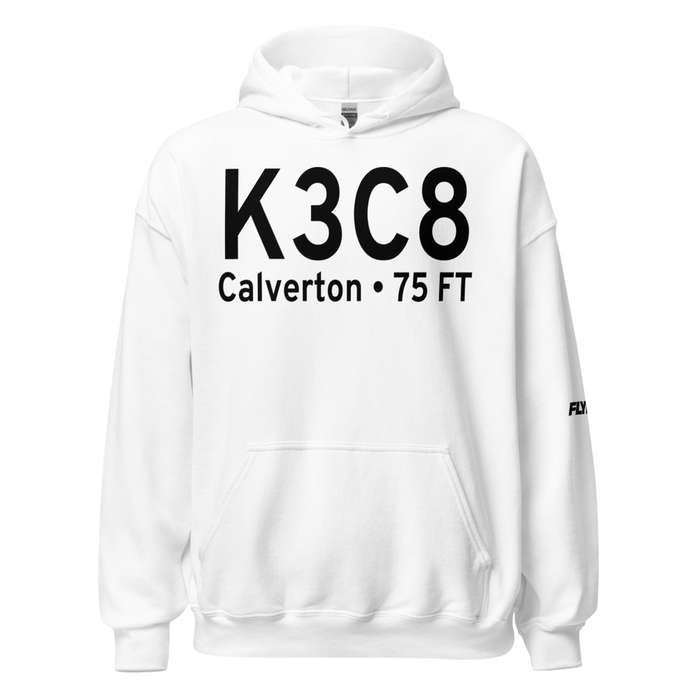 Calverton Executive Airpark (K3C8) ICAO Hoodie Sweatshirt 