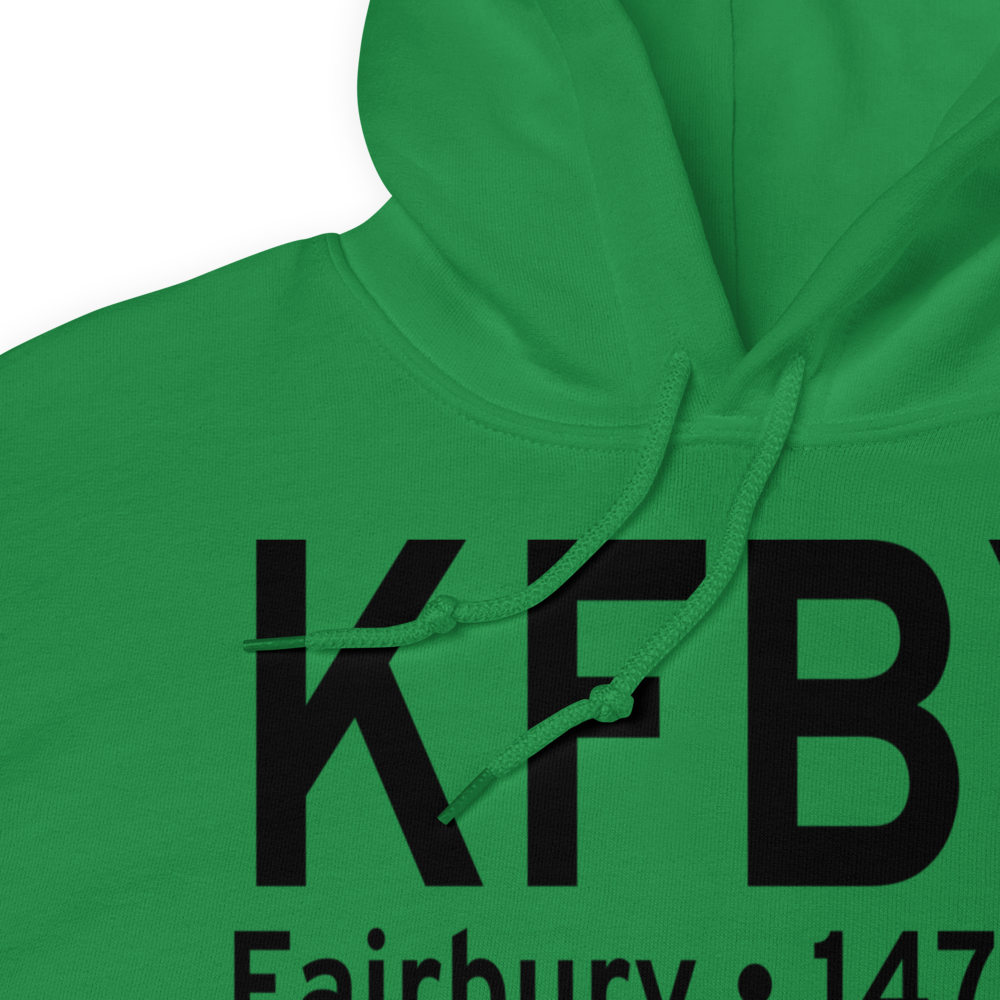 Fairbury Municipal Airport (KFBY) ICAO Hoodie Sweatshirt 
