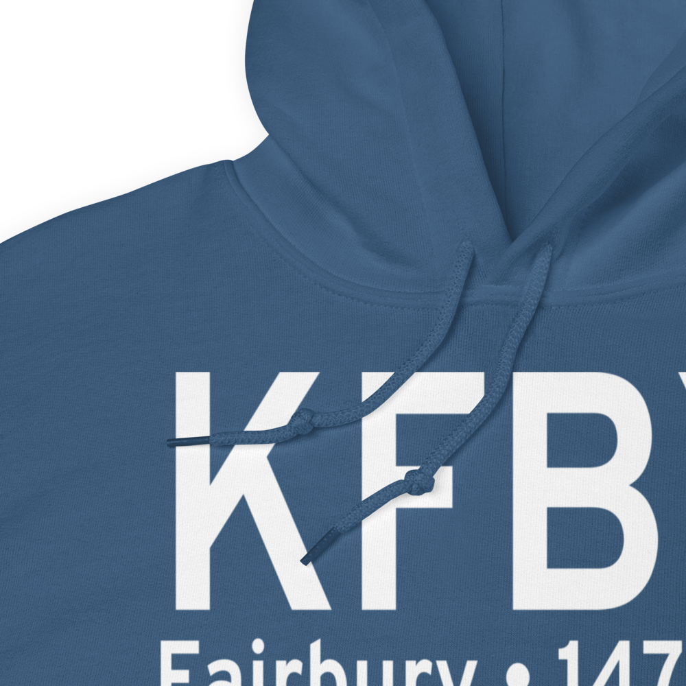 Fairbury Municipal Airport (KFBY) ICAO Hoodie Sweatshirt 