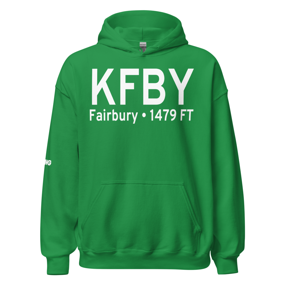 Fairbury Municipal Airport (KFBY) ICAO Hoodie Sweatshirt 
