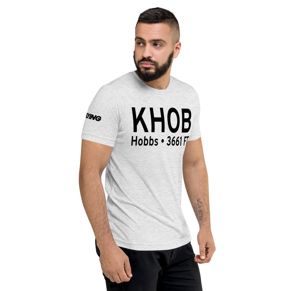 Lea County Regional Airport (KHOB) ICAO Tri-blend T-Shirt 
