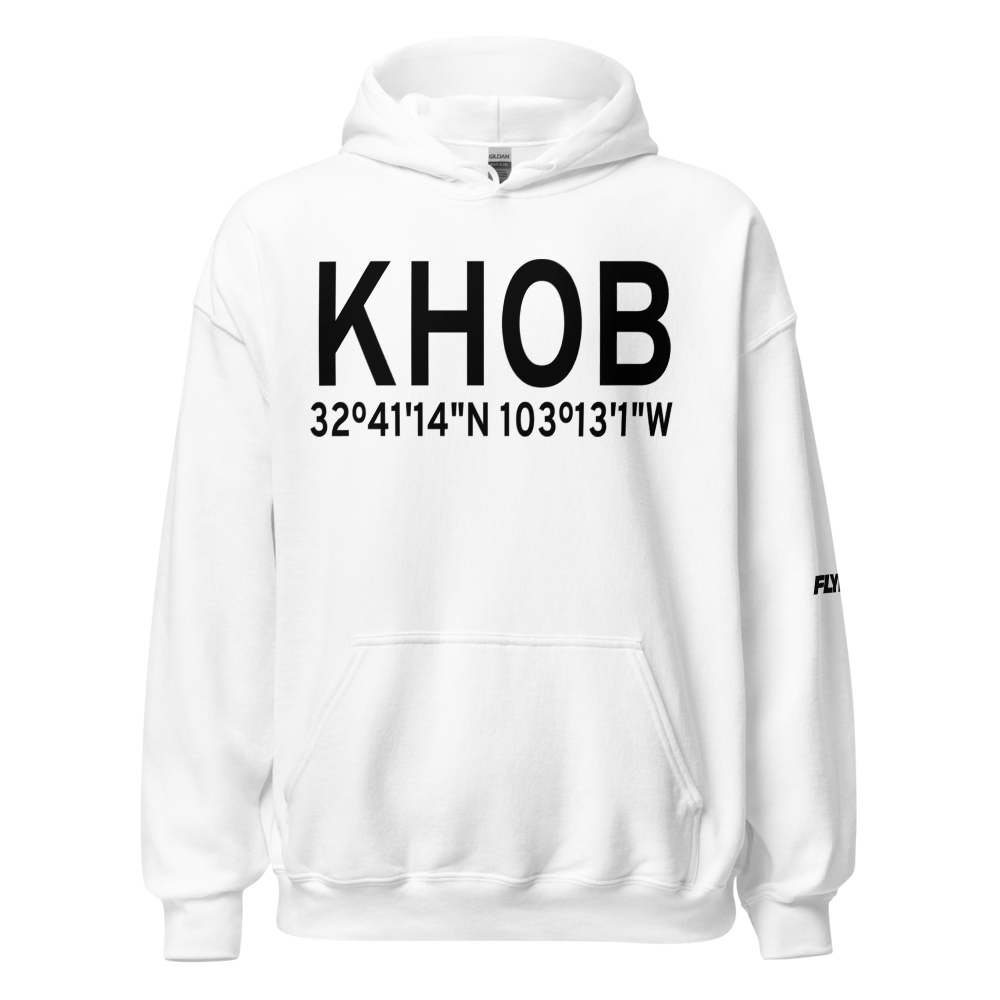 Lea County Regional Airport (KHOB) ICAO Hoodie Sweatshirt 