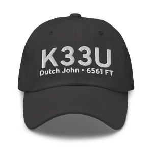 Dutch John Airport (K33U) ICAO Hat