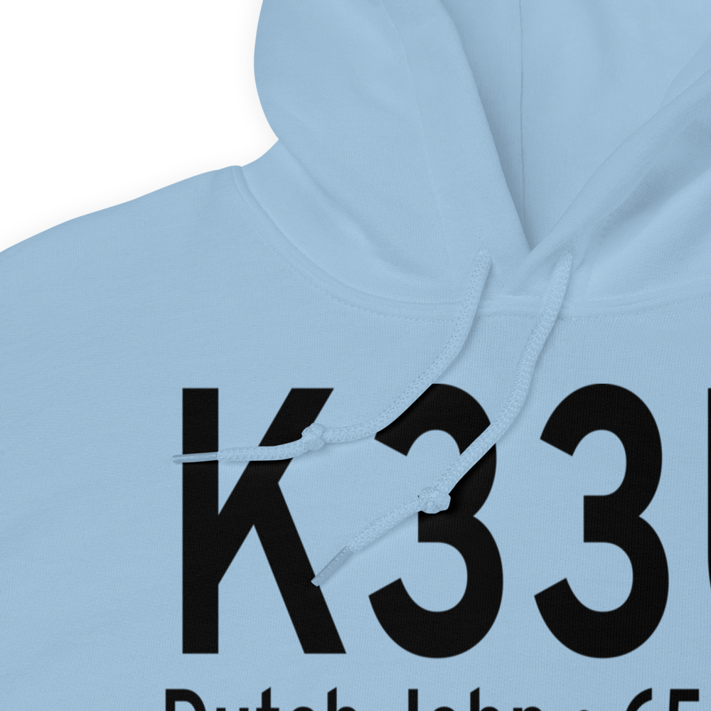 Dutch John Airport (K33U) ICAO Hoodie Sweatshirt 
