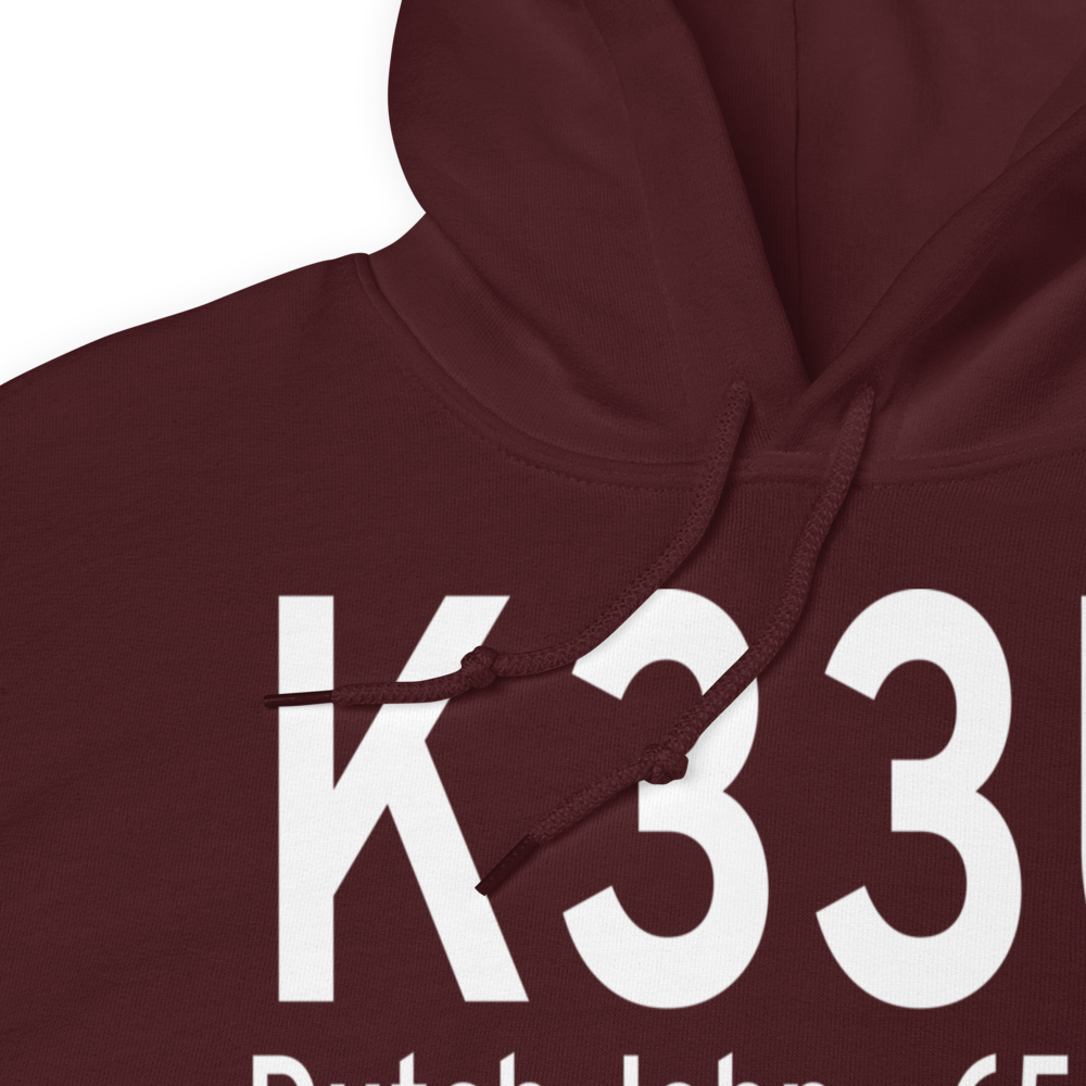 Dutch John Airport (K33U) ICAO Hoodie Sweatshirt 