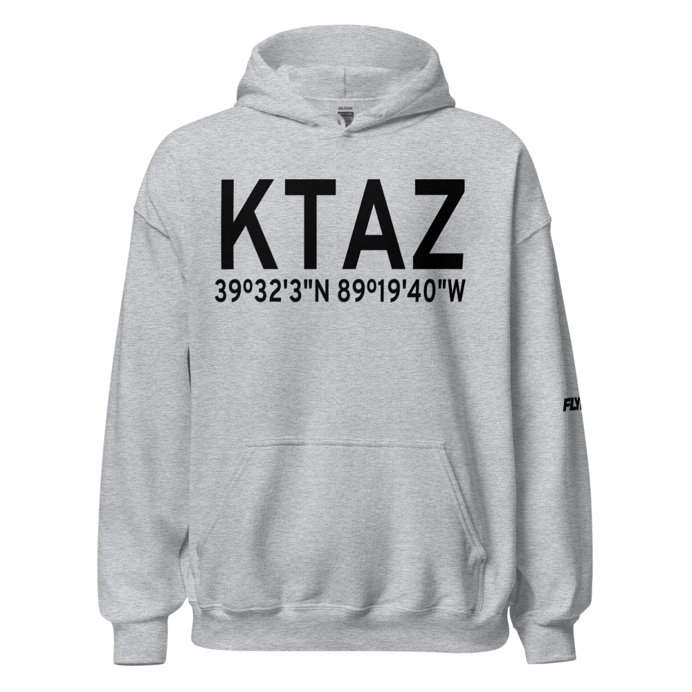 Taylorville Municipal Airport (KTAZ) ICAO Hoodie Sweatshirt 