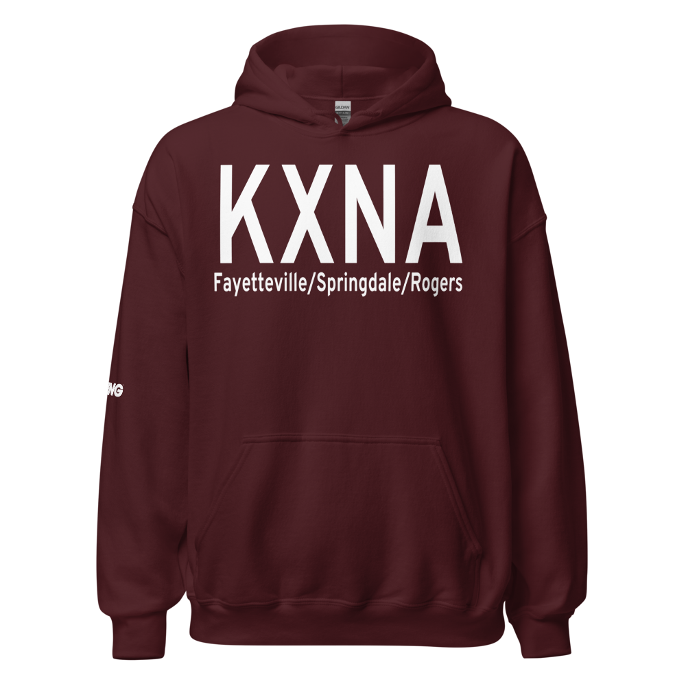Northwest Arkansas Regional Airport (KXNA) ICAO Hoodie Sweatshirt 