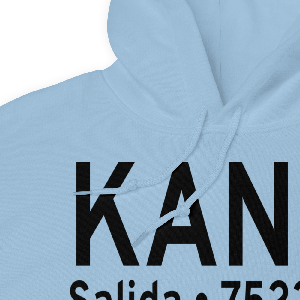 Salida Airport Harriett Alexander Field (KANK) ICAO Hoodie Sweatshirt 