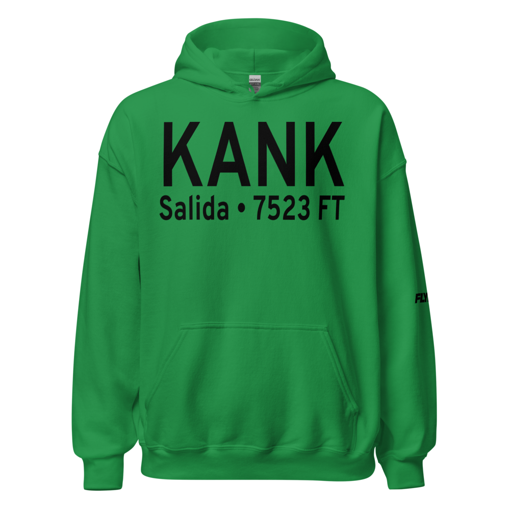 Salida Airport Harriett Alexander Field (KANK) ICAO Hoodie Sweatshirt 