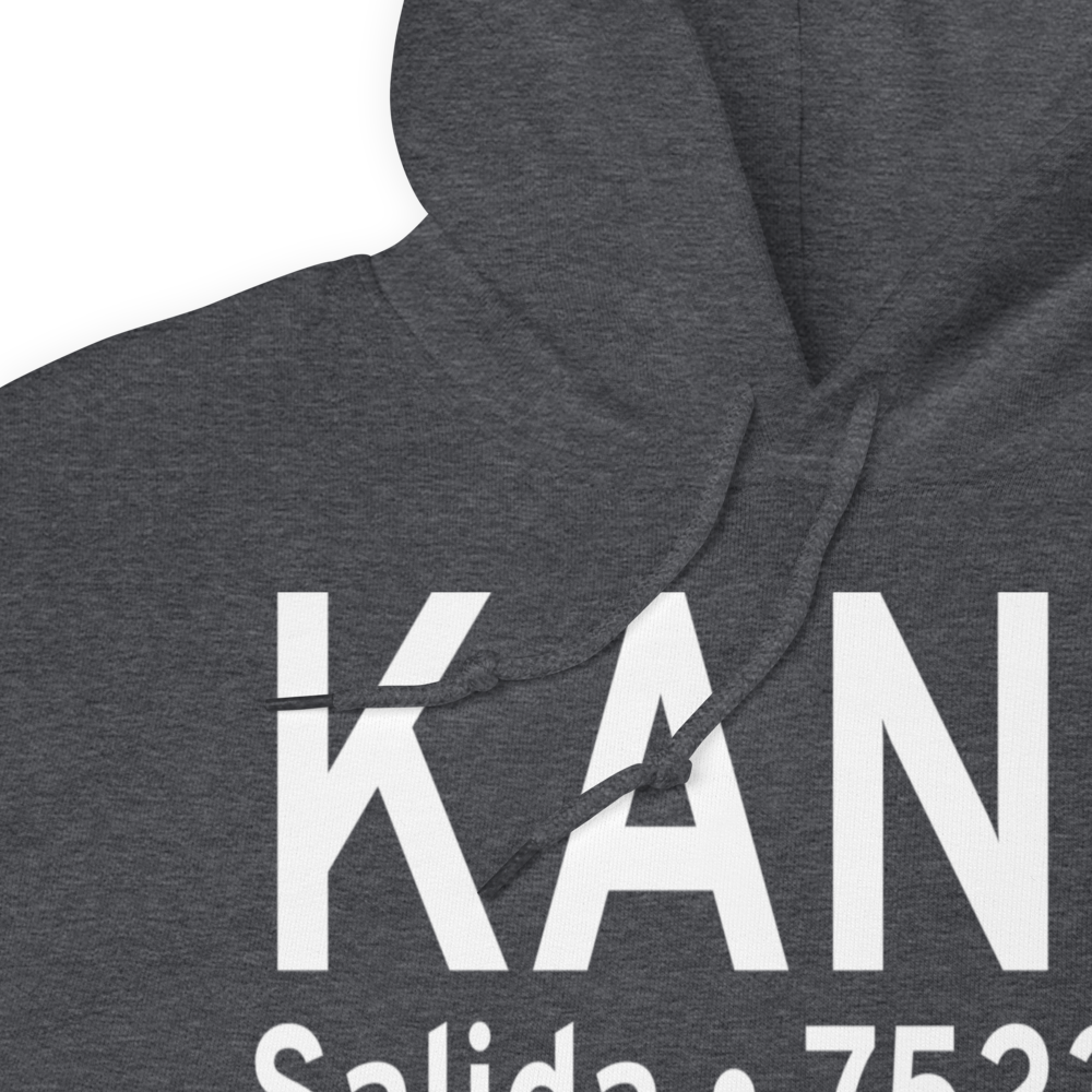 Salida Airport Harriett Alexander Field (KANK) ICAO Hoodie Sweatshirt 
