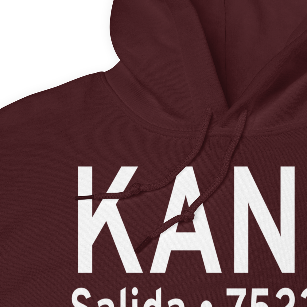 Salida Airport Harriett Alexander Field (KANK) ICAO Hoodie Sweatshirt 