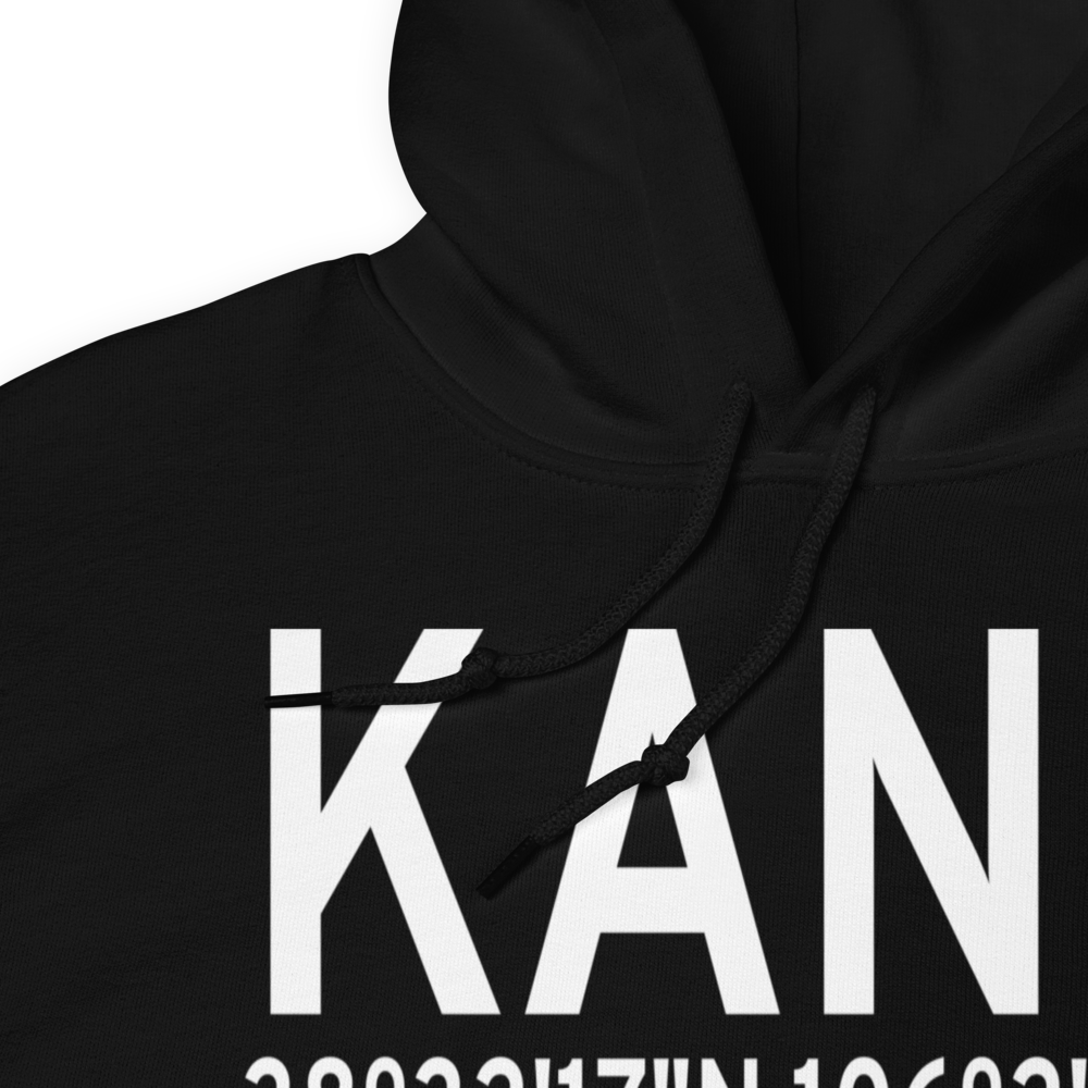 Salida Airport Harriett Alexander Field (KANK) ICAO Hoodie Sweatshirt 