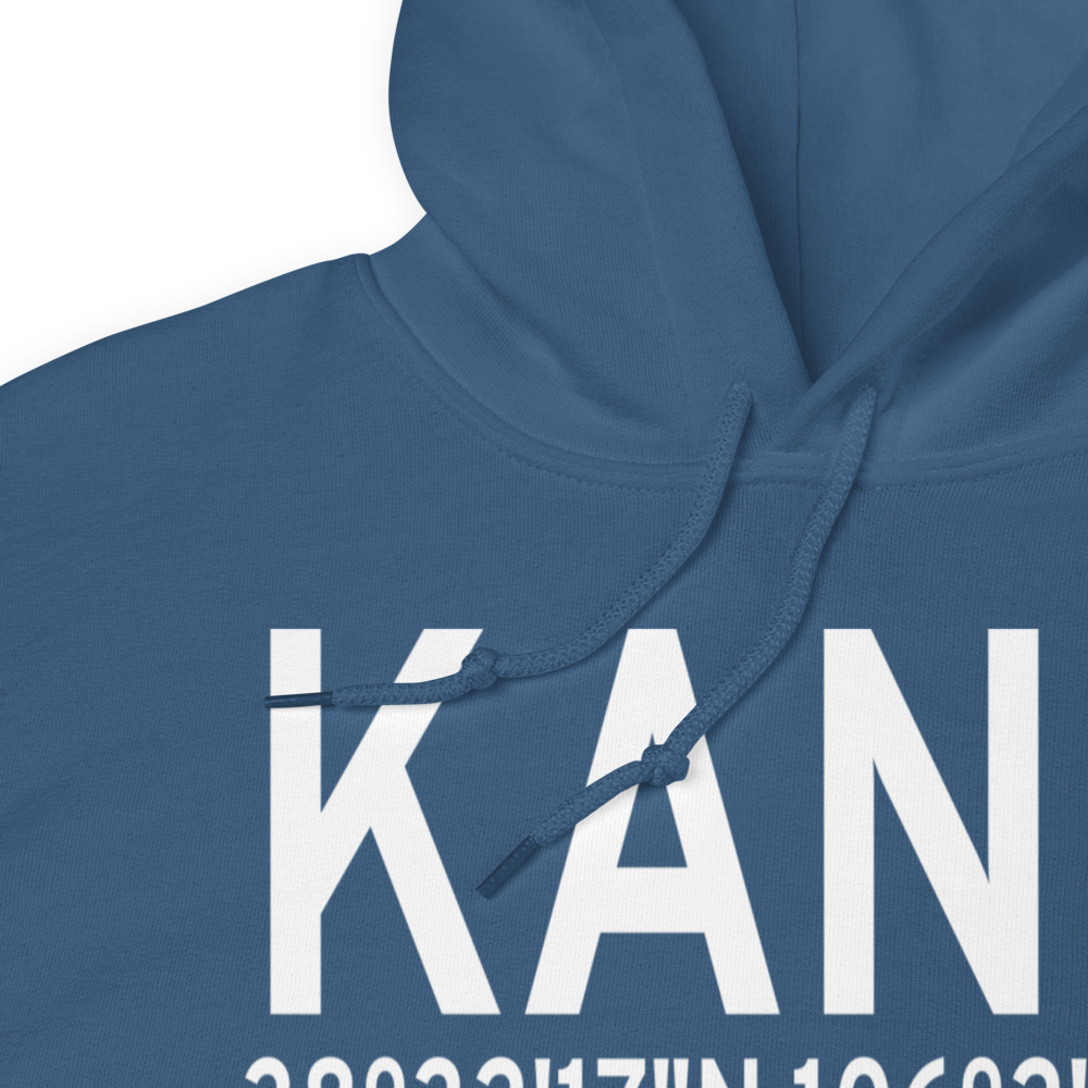 Salida Airport Harriett Alexander Field (KANK) ICAO Hoodie Sweatshirt 