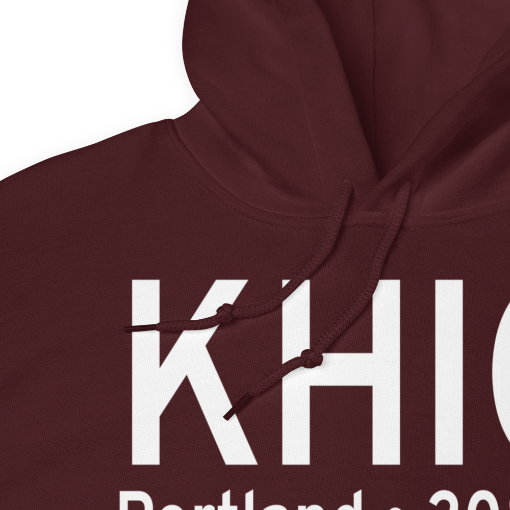 Portland Hillsboro Airport (KHIO) ICAO Hoodie Sweatshirt 