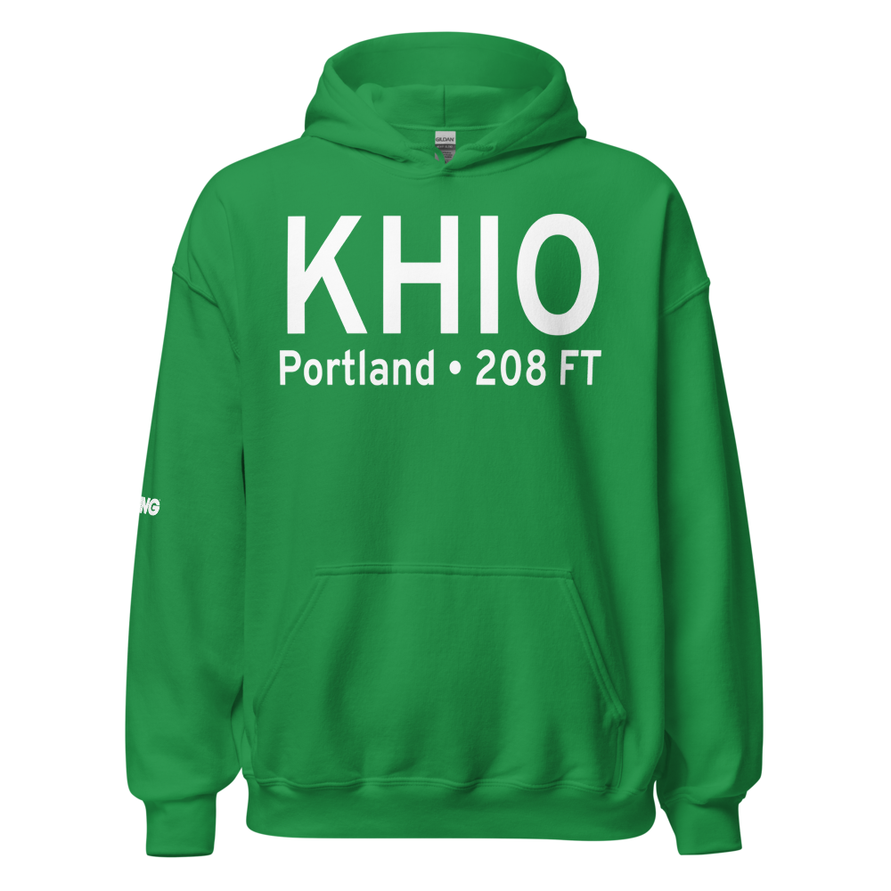 Portland Hillsboro Airport (KHIO) ICAO Hoodie Sweatshirt 