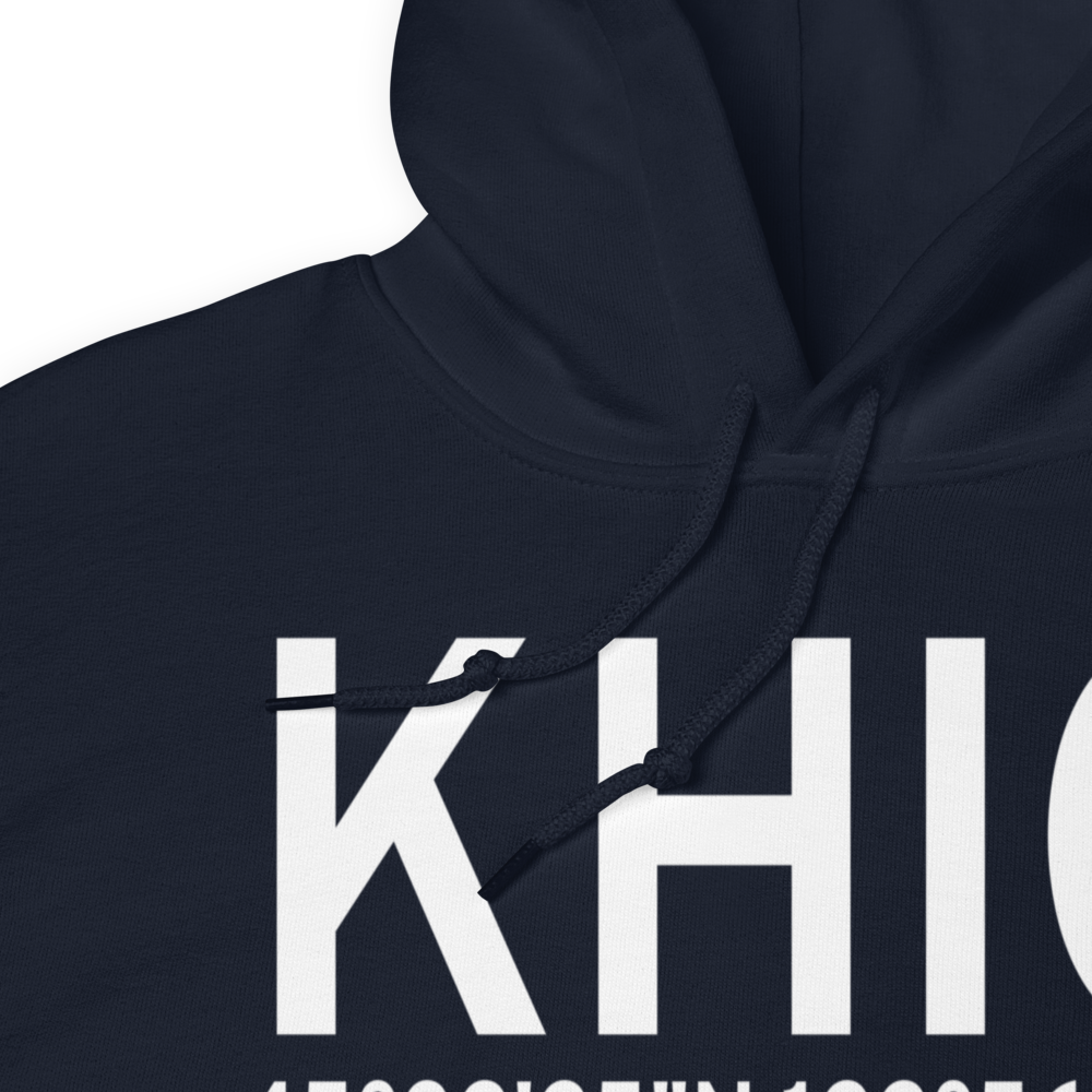 Portland Hillsboro Airport (KHIO) ICAO Hoodie Sweatshirt 
