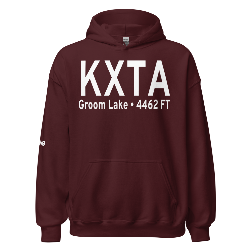 Homey (Area 51) Airport (KXTA) ICAO Hoodie Sweatshirt 