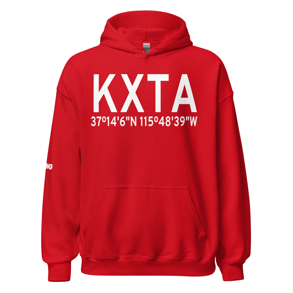 Homey (Area 51) Airport (KXTA) ICAO Hoodie Sweatshirt 